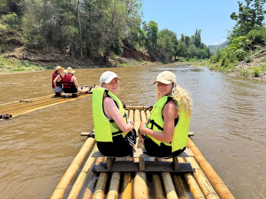 Chiangmai : A Bamboo Raft Safari , Sticky waterfalls, - How the day feels in practice