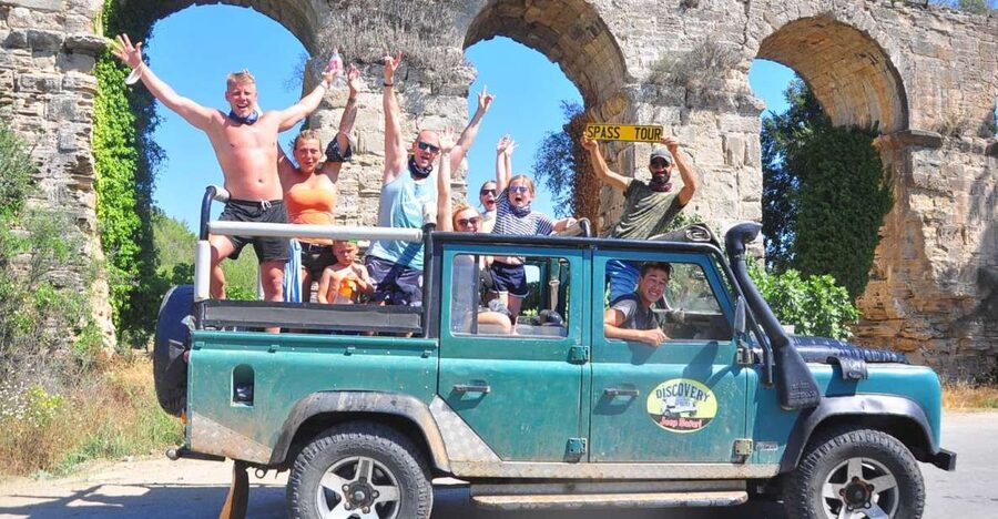 City of Side: Green Canyon Jeep Tour, Boat Trip & Waterfall - Green Lake by boat and the swimming stop