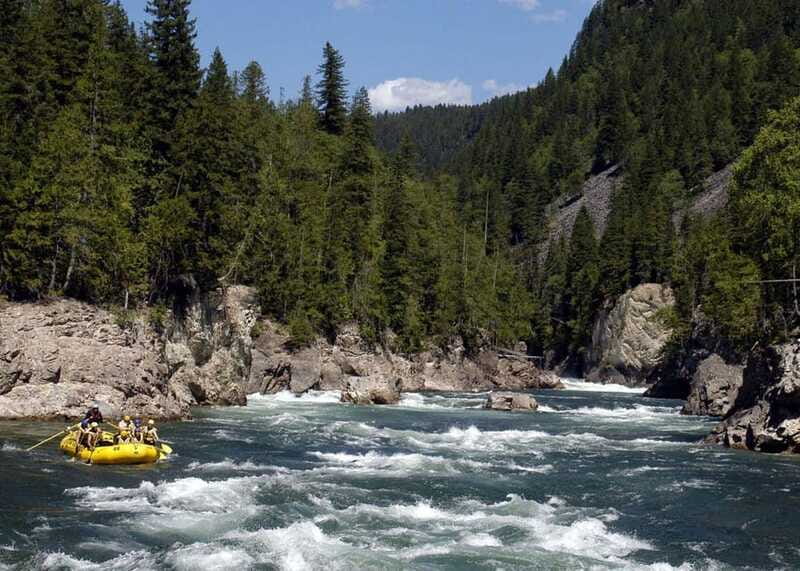 Clearwater BC Rafting with time for a waterfall Tour - Class II to IV rapids, from steady paddling to Mosh Pit