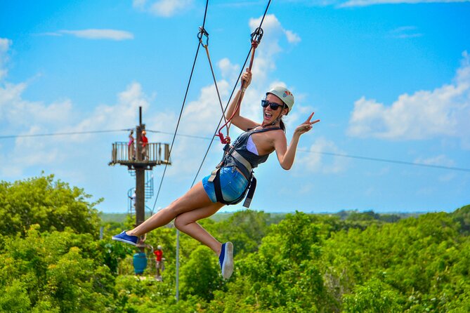 COMBO: Zip Line, Cenote Blue Lagoon, Jungle River &Waterfall Pool - Transport, group size, and what the $139 price covers