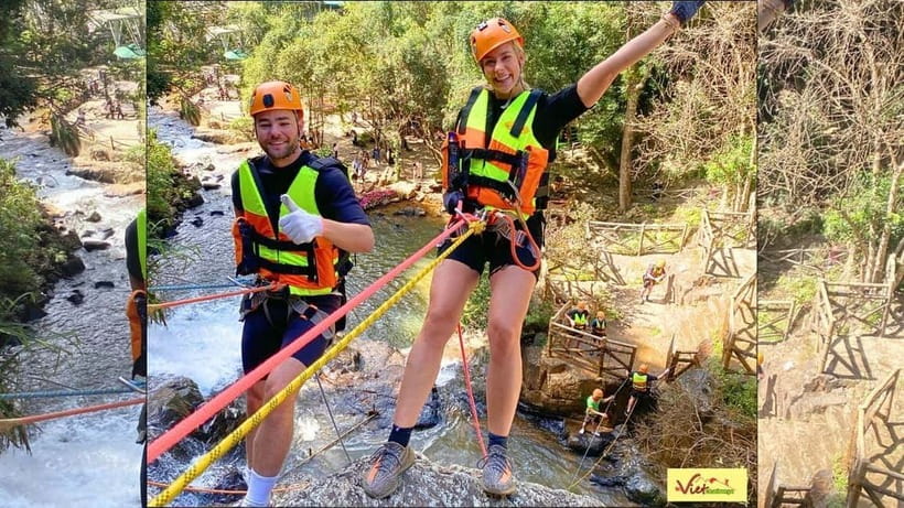 Dalat: Canyoning Extreme Adventure at Datanla Waterfall - The 25-meter waterfall: the serious section