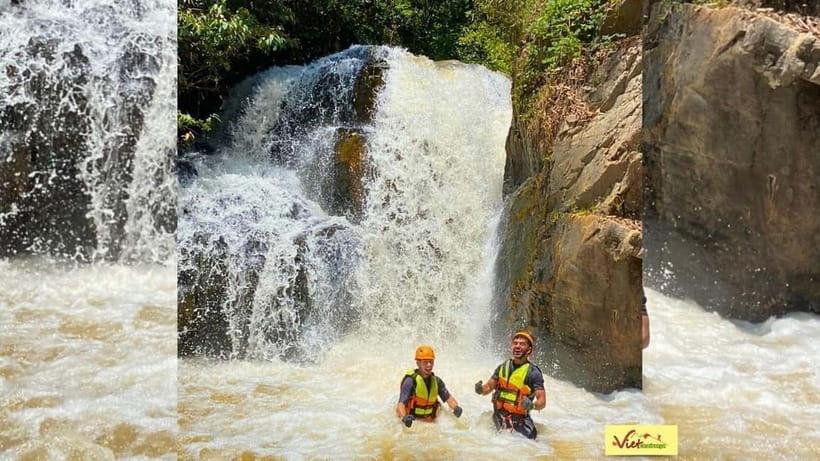 Dalat: Canyoning Extreme Adventure at Datanla Waterfall - The washing machine waterfall