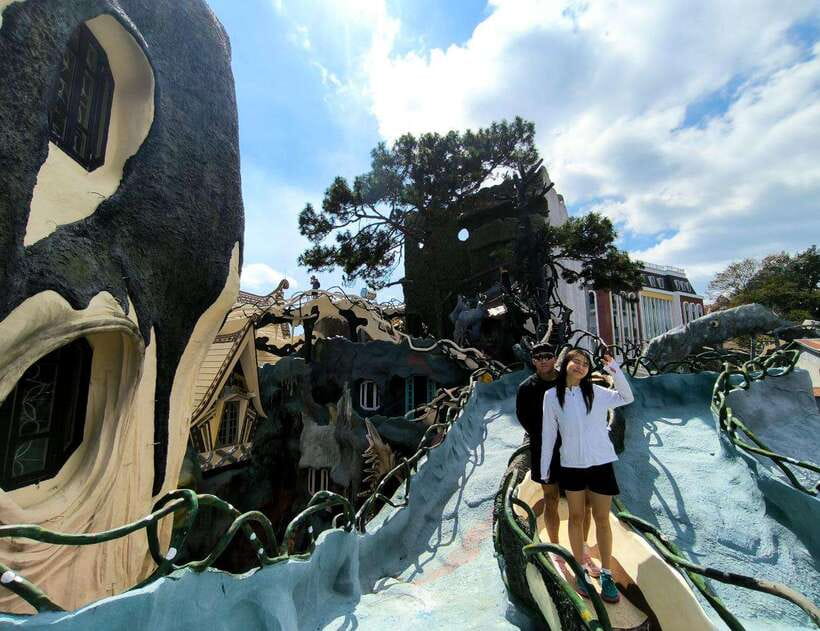 DaLat : Langbiang Moutains , Datanla Waterfall , Crazy House - Truc Lam Zen Monastery and Tuyen Lam Lake
