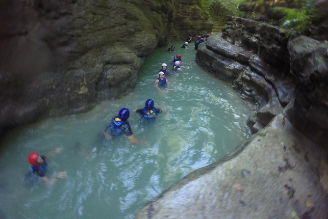 Damajagua Waterfalls Adrenalin Adventure Amber Cove-Taino Bay - Getting ready at Damajagua base camp