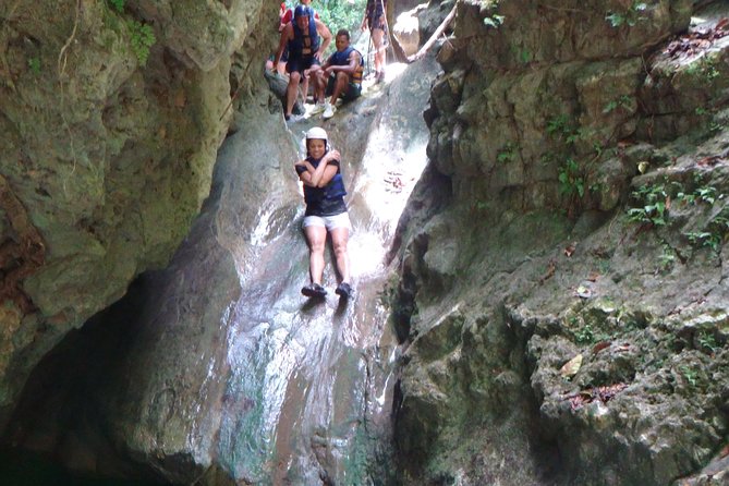 Damajagua Waterfalls for Cruise Ship Passengers - Sliding, jumping, and swimming through the falls