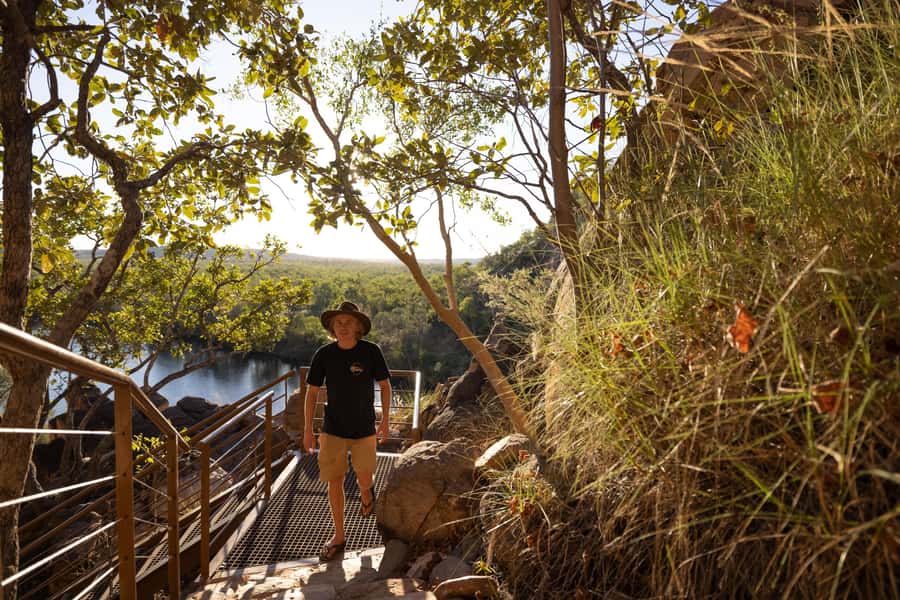 Darwin: Katherine Two Gorge Cruise Edith Falls Full Day Tour - Adelaide River gives the morning a useful pause