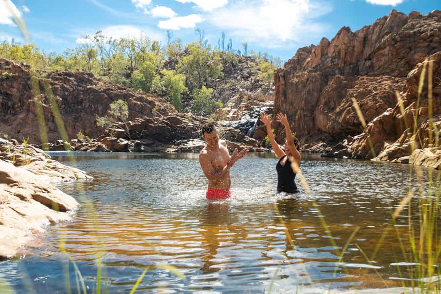 Darwin: Nitmiluk Edith Falls Tour & Katherine Gorge Cruise - Edith Falls brings welcome relief