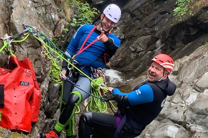 Discover Canyoning at Bruar Falls - Getting ready with The Canyoning Company