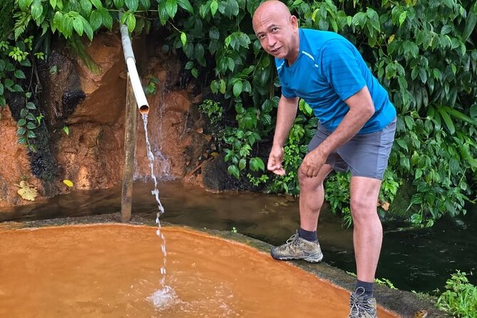 Dominica Waterfalls and Hot Springs Full Day Tour - Soaking at Ti Kwen Glo Cho
