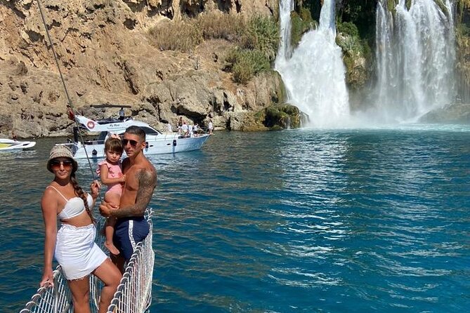 Duden Waterfall Boat Trip with Pickup, Lunch & Swimming Break - The cave and smaller waterfall add variety