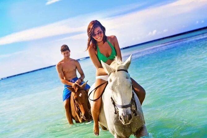 Dunn's River Falls, Blue Hole, Bamboo Rafting, Horseback Combo - Taking it slow on the White River