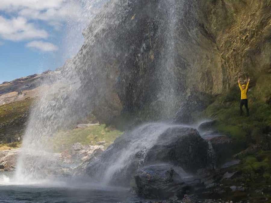 Earnslaw Burn Glacier & Waterfalls | 45 mins from Glenorchy - Flying Beneath Mt Earnslaw