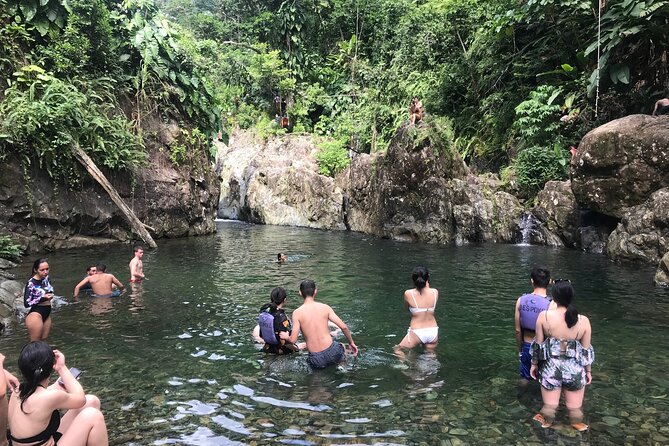 El Yunque Hike Adventure to Las Tinajas Waterfall from Fajardo - Lunch at Luquillo Beach after the hike