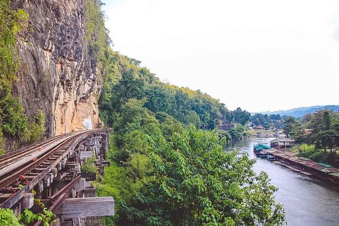 Erawan Waterfall and Elephant Care: Private Tour to Kanchanabur - Tham Kra Sae Bridge and the Buddha cave