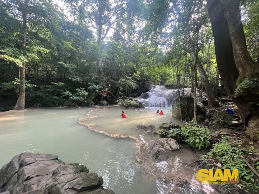 Erawan Waterfall, River Kwai & Railway Tour : From Bangkok - The road from central Bangkok to Kanchanaburi