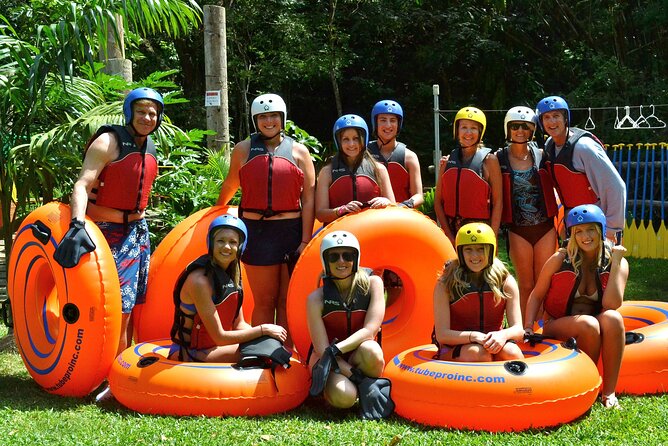 Falmouth Waterfalls River Tubing and Beach Adventure - From Tubes to a Raft at Bengal Bay