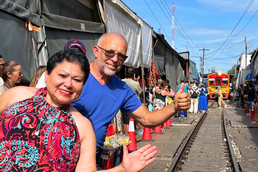 Floating and Railway Market with Waterfall Option: Private - What this private Thailand day actually covers