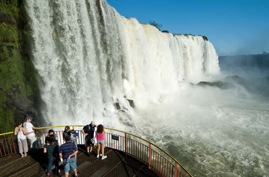 Foz do Iguaçu: Brazilian Side of the Falls - The panoramic elevator and Porto Canoas