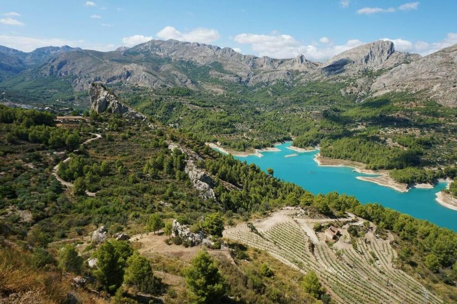 From Alicante/Benidorm: Guadalest & Algar Waterfalls Tour - The bus ride into the Spanish countryside