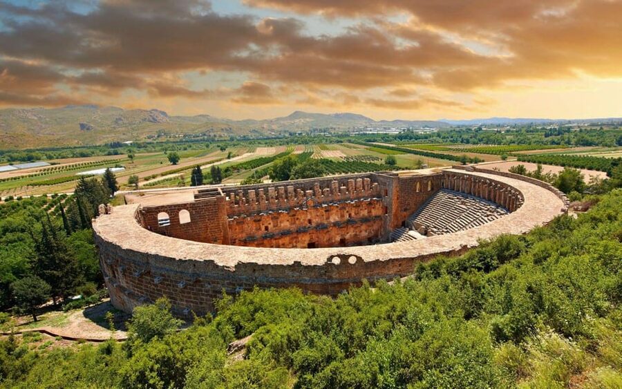 From Antalya: Roman Ancient Sites & Manavgat Waterfall Tour - Aspendos: a theater built for drama