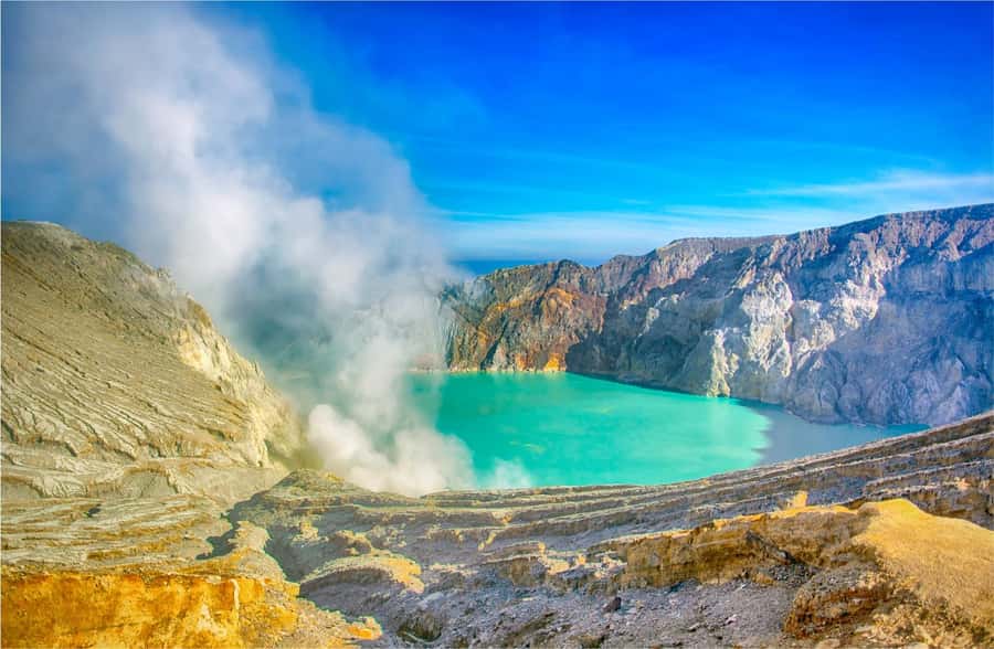 From Bali: Bromo, Ijen, & Tumpak Sewu Waterfall 3-Day Tour - Mount Ijen and the uphill crater walk