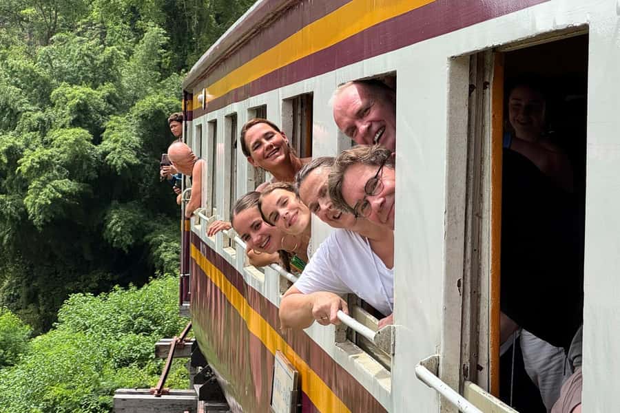 From Bangkok: Erawan Waterfall & Kanchanaburi Private Tour - The 30-minute Death Railway train ride