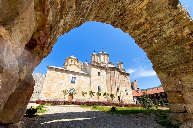From Belgrade: Best of East (Resava Cave & Lisine Waterfall) - Manasija Monastery and Its Fortress Walls