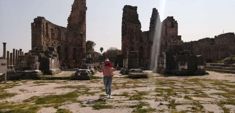 From City of Side: Perge, Aspendos & Kurşunlu Waterfall Trip - Perge: two hours among streets, gates, and mosaics