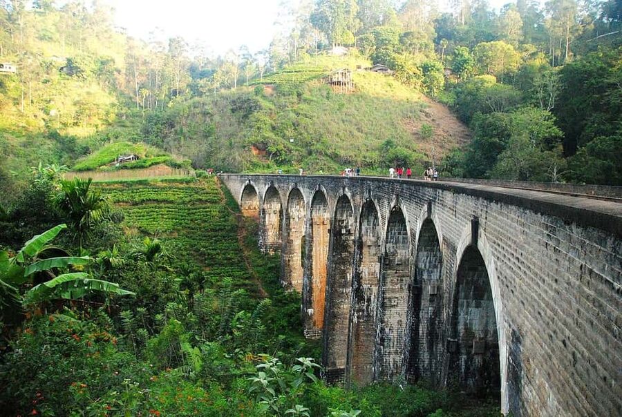 From Ella : Waterfalls, Nine Arch Bridge, Little Adam's Peak - Demodara Railway Loop shows Sri Lanka’s railway character
