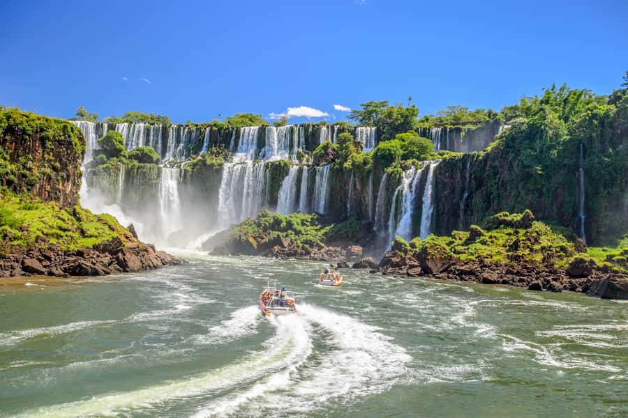 From Foz do Iguazu: Brazil Iguazu Falls & Macuco Safari Boat - The value of $134 per person