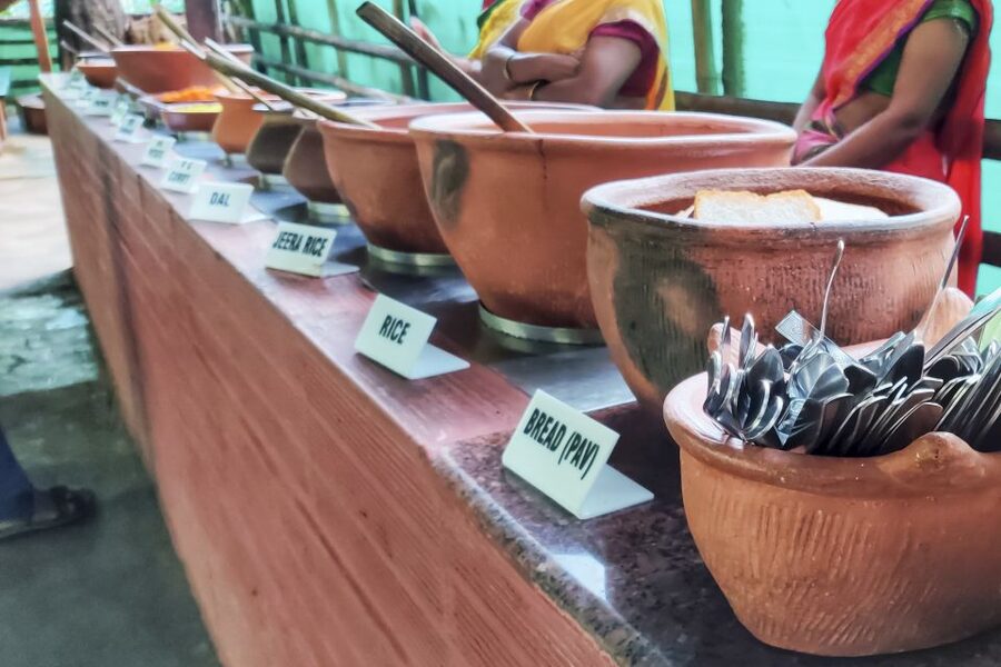 From Goa: Dudhsagar Waterfalls & Plantation Tour - Goan lunch, with a tourist-friendly touch