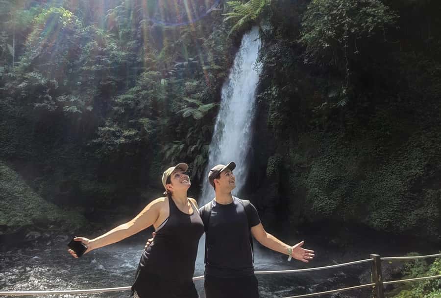 From Jakarta: Situ Gunung Suspension Bridge & Waterfall Tour - Walking to Curug Sawer waterfall