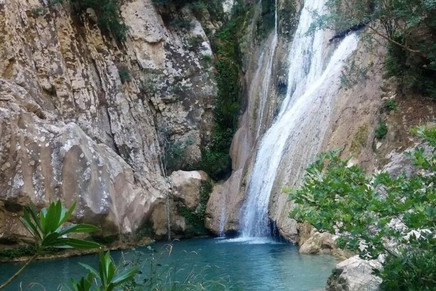 From Kalamata: Polylimnio Waterfalls Guided Hiking Tour - Walking through the chain of waterfalls