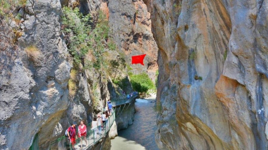 From Kalkan: Saklikent Gorge and Gizlikent Waterfall Trek - Saklikent Gorge and its cool stream