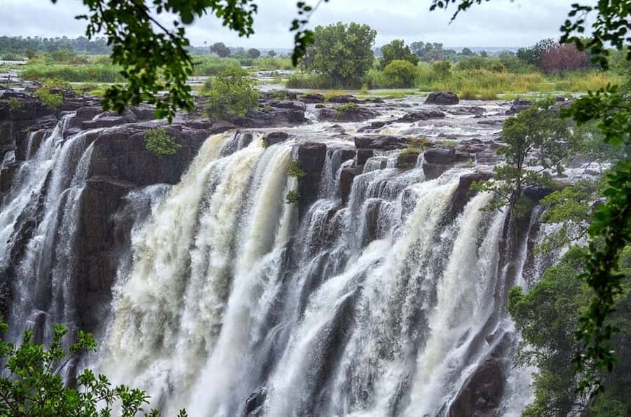 From Livingstone: Victoria Falls Guided Half-Day Tour - The Knife Edge Bridge and its best angles