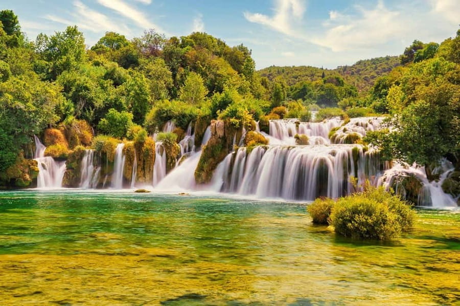 From Makarska: Krka Waterfalls & Šibenik Day Trip - Krka National Park and its waterfall walk