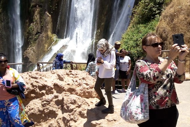 From Marrakech: Full-Day Tour to Ouzoud Waterfalls with Boat Trip - The steep path to the basin