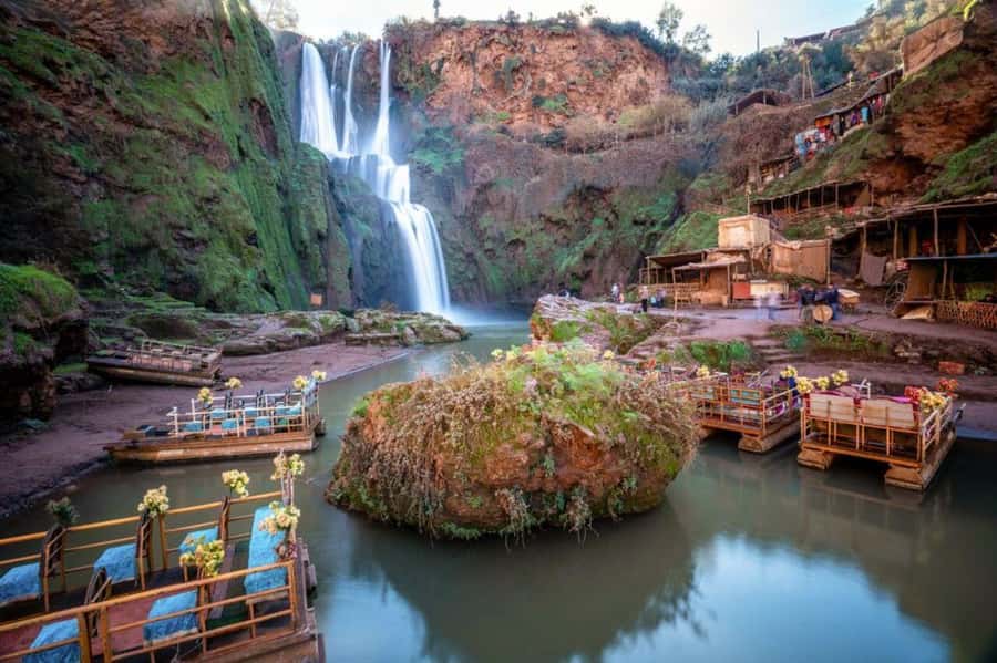 From Marrakech: Guided Ouzoud Waterfalls Tour with Boat Ride - Monkeys, orchards, and the less polished side of Ouzoud