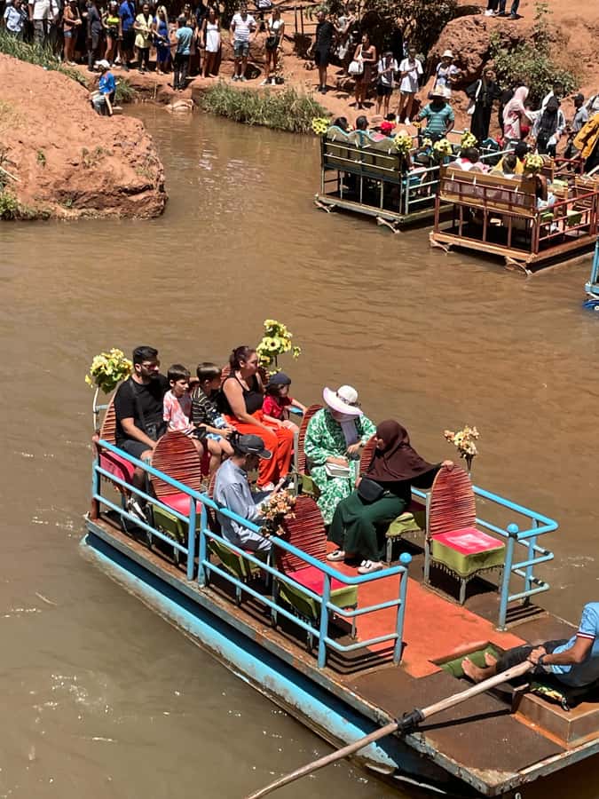 From Marrakech: Ouzoud Waterfalls Guided Hike and Boat Trip - Lunch with a waterfall view