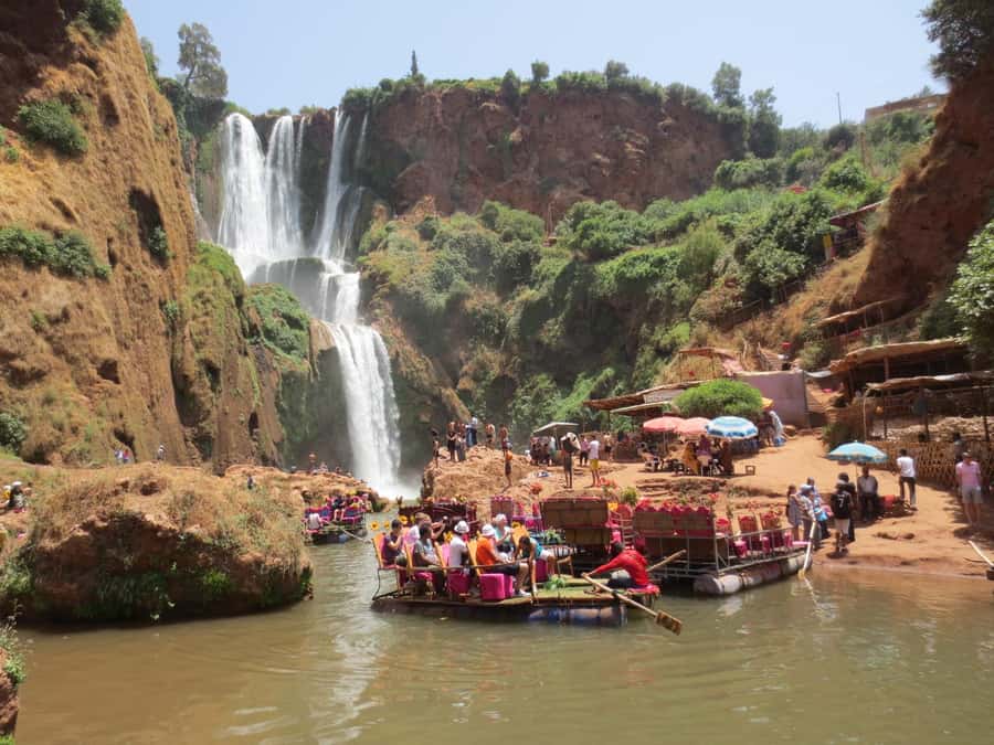 From Marrakech: Ouzoud Waterfalls Guided Tour and Boat Trip - The minibus ride and Marrakech pickup