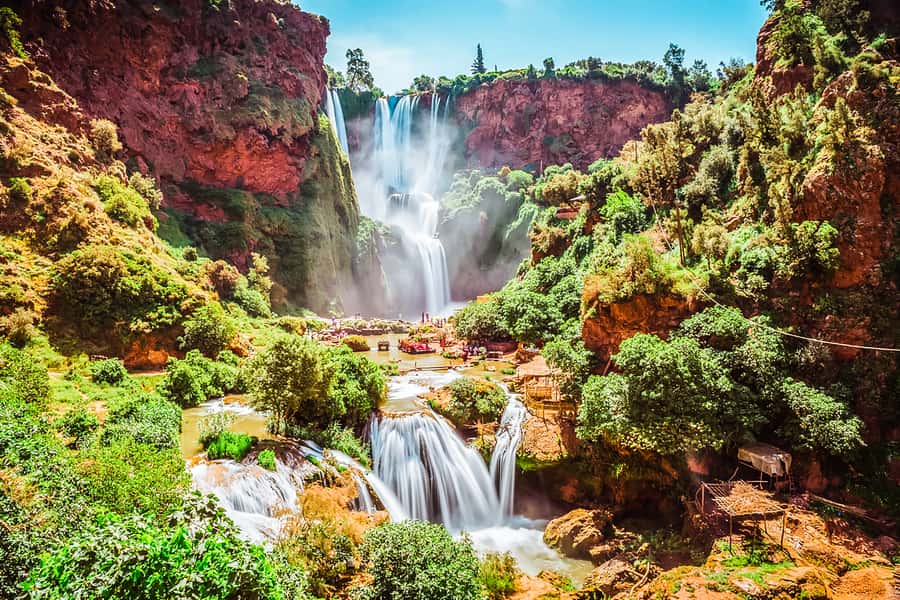From Marrakech: Ouzoud Waterfalls Guided Tour & Boat Ride - Arriving above the Ouzoud Waterfalls