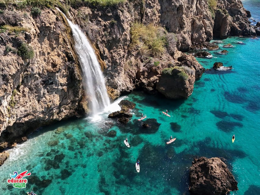 From Nerja: Guided Paddle Surf Cliffs and Maro Waterfall - Starting at Burriana Beach