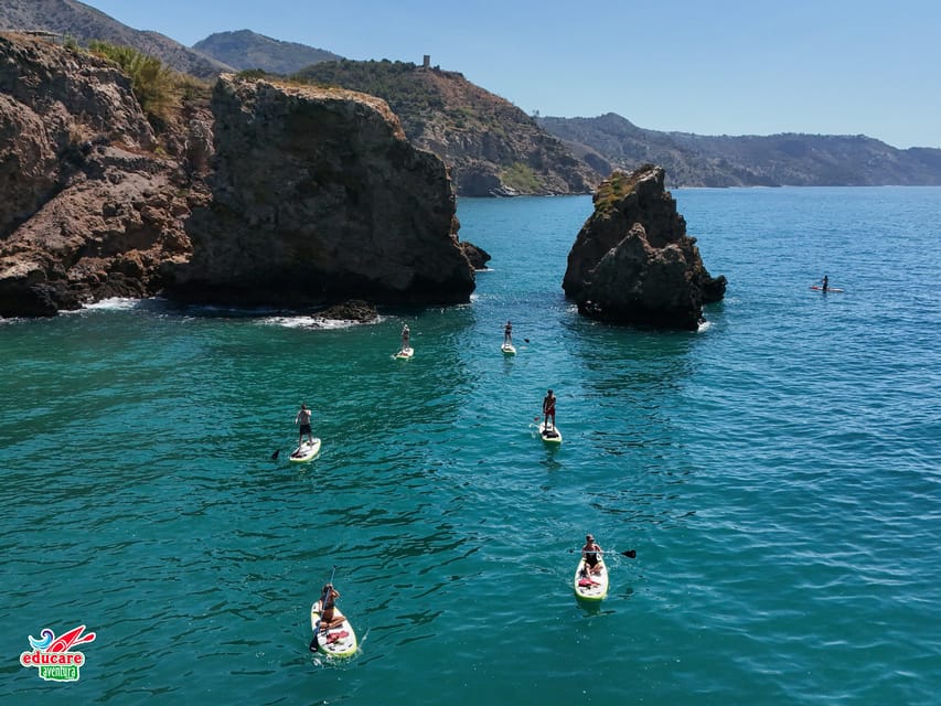 From Nerja: Guided Paddle Surf Cliffs and Maro Waterfall - How Difficult Is the Paddleboarding?