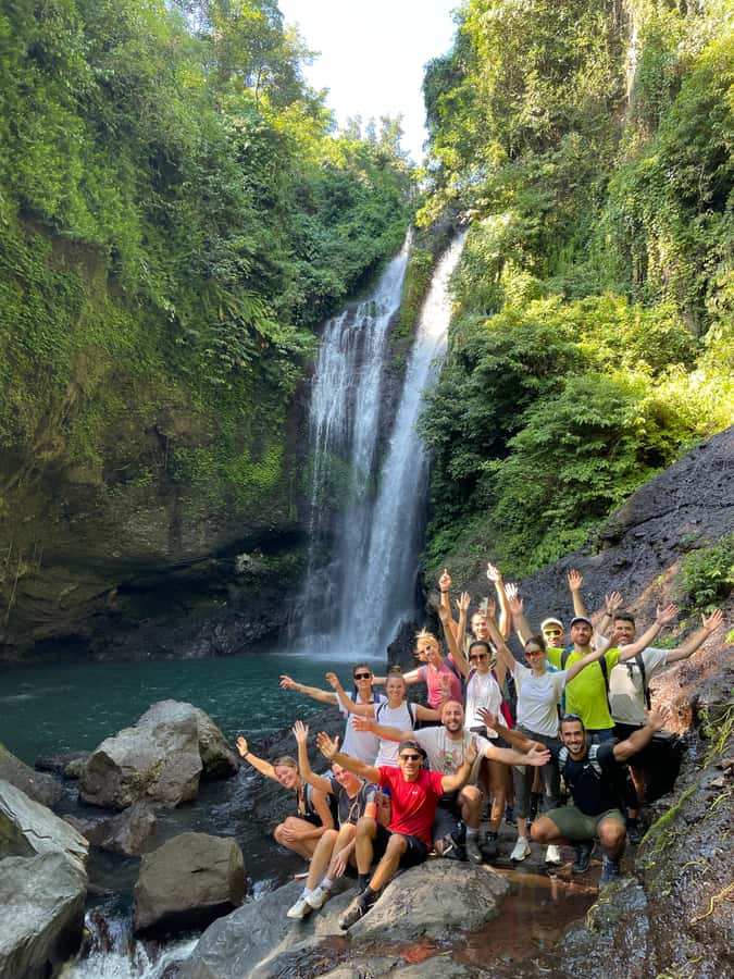 From North Bali: Aling Aling Waterfall and Blue Lagoon Tour - Starting among the Cengana Rice Terraces