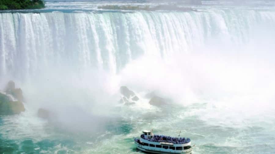 From NYC: Niagara Falls Day Trip with Optional Boat Ride - First views of the American Falls
