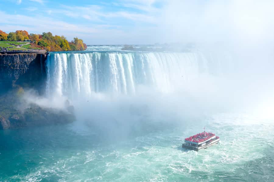 From NYC: Niagara Falls with Outlet Shopping, 2-Day Tour - First views of the American Falls