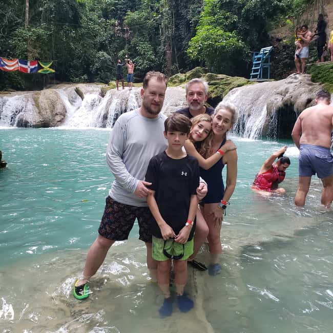 From Ocho Rios: Blue Hole Secret Waterfall & Highlight Tour - Swimming, climbing, and jumping in cool water