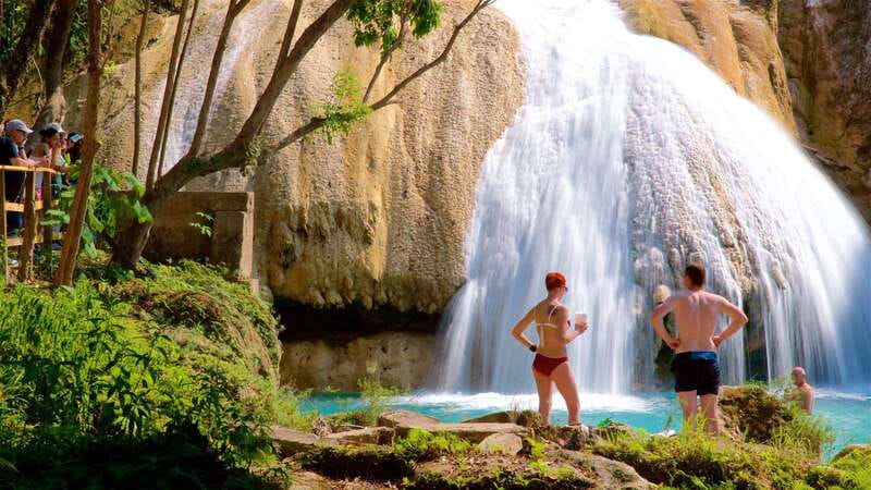From Palenque: Palenque Ruins and waterfalls Roberto Barrios - Roberto Barrios: clear pools and a welcome swim