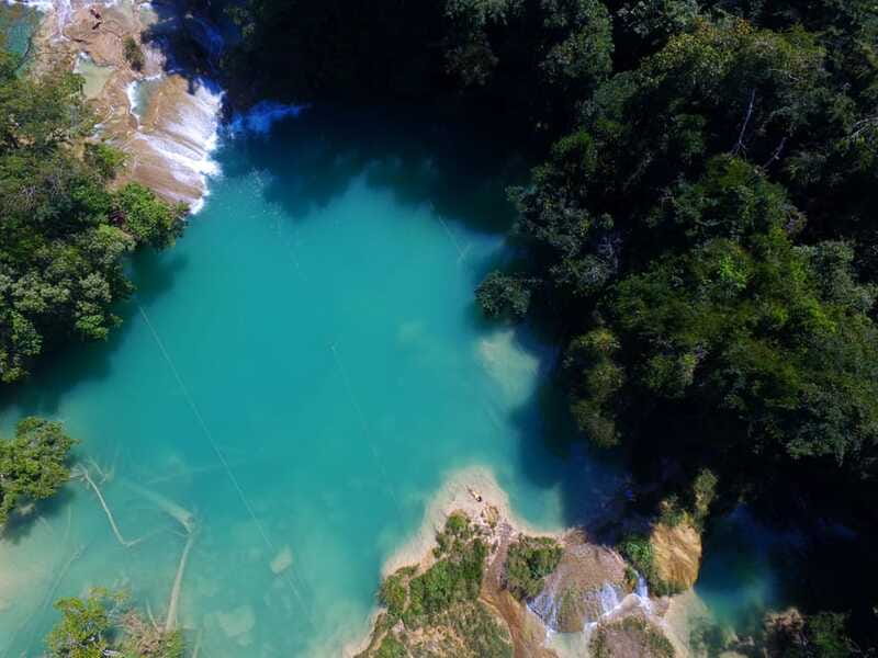 From Palenque: Roberto Barrios waterfalls - Lunch at La Parrilla