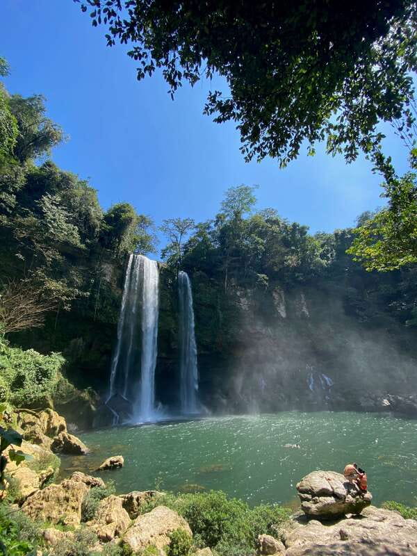 From Palenque: Waterfalls Misol-ha y Agua Azul. - Why Misol-Ha is worth the first stop